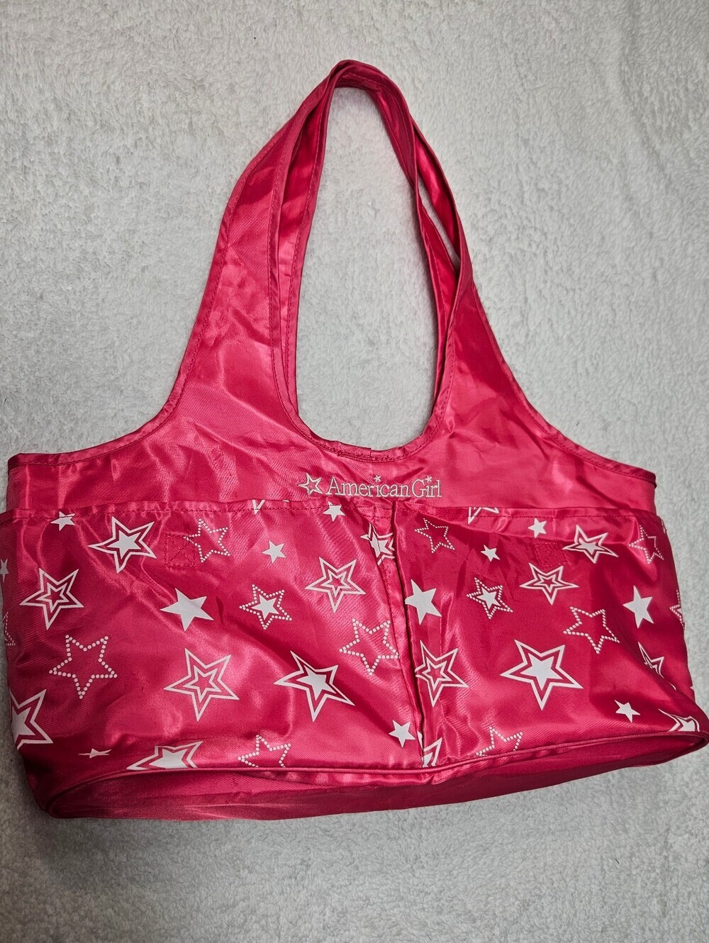American Girl Hot Pink Starry Two-doll Tote